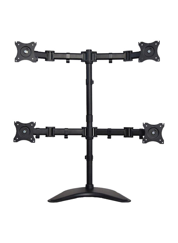 

Universal Quad Monitor Fully Adjustable Mount, TMWM-2197, Black