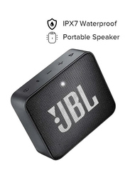 Jbl Go 2 Wireless Portable Bluetooth Speaker, JBLGO2BLACK, Black