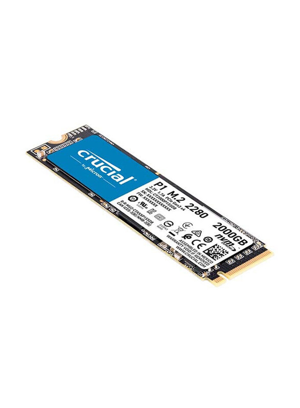 

Crucial 1TB P2 3D NAND NVMe PCIe M.2 SSD, Up to 2400MBPS Reading Speed, CT1000P2SSD8 1 TB, Black