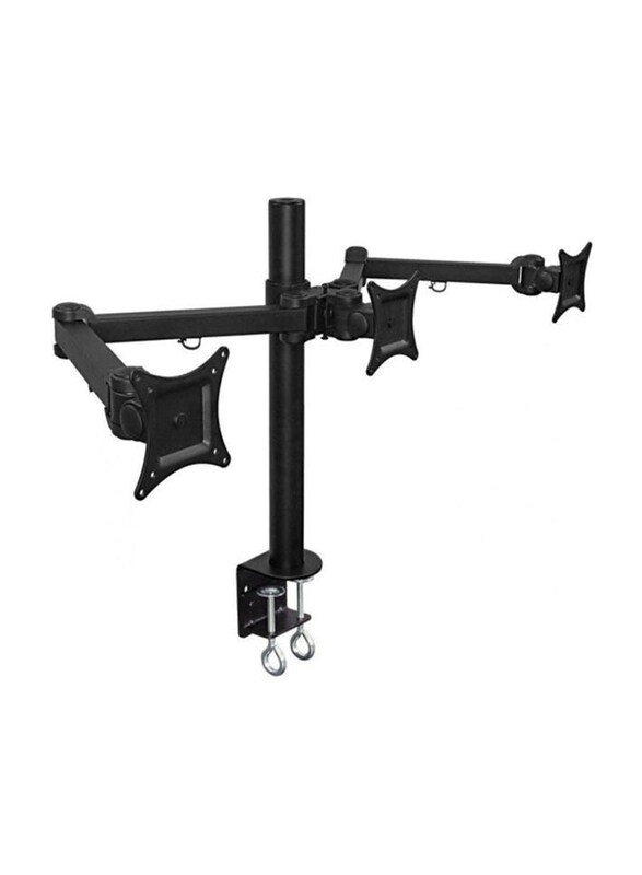 

Universal Triple Monitor Adjustable Desk Mount, TMWM-2371, Black