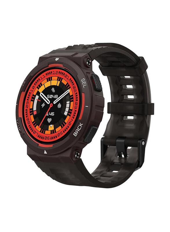 

Generic Active Edge Smart Watch With Stylish Rugged Sport And Fitness Design, GPS, Water Resistant, Lava Black