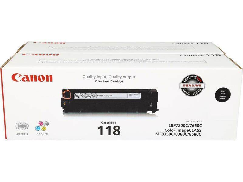 Canon 2-Piece Laser Printer Cartridge 118 Black