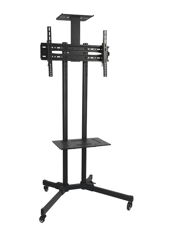 

Generic Universal TV Floor Stand with Wheels & DVD Rack, Black