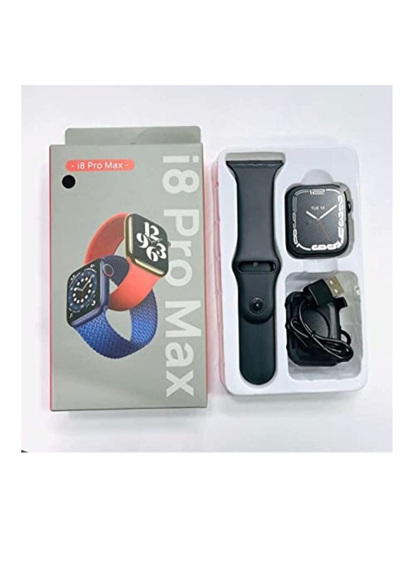 i8 Pro Max Touch Screen Bluetooth Smartwatch 49 mm Black