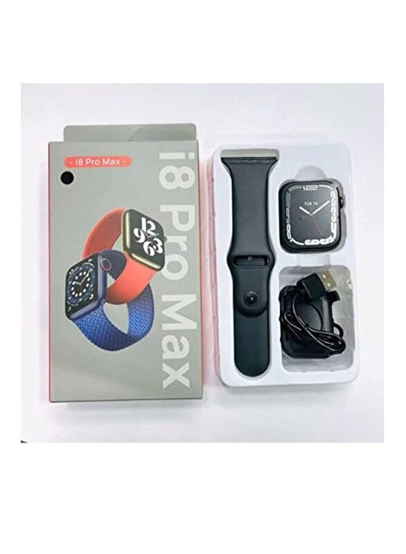 i8 Pro Max Touch Screen Bluetooth Smartwatch 49 mm Black