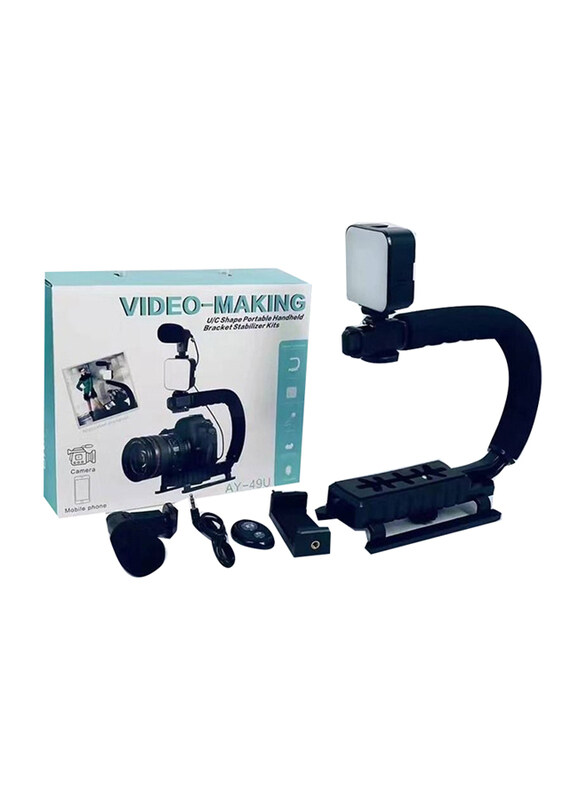 

Generic Smartphone Video Film Making Tripod Kit, Black