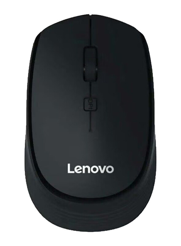 

Lenovo M202 Wireless Ergonomic Design Optical Mouse with 3 Adjustable DPI, Black