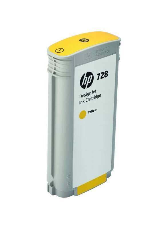 

HP 728 Yellow DesignJet Ink Cartridge, 130ml