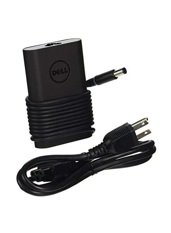 Dell 65W Replacement AC Adapter with Cable for Laptops, LA65NM130, Black