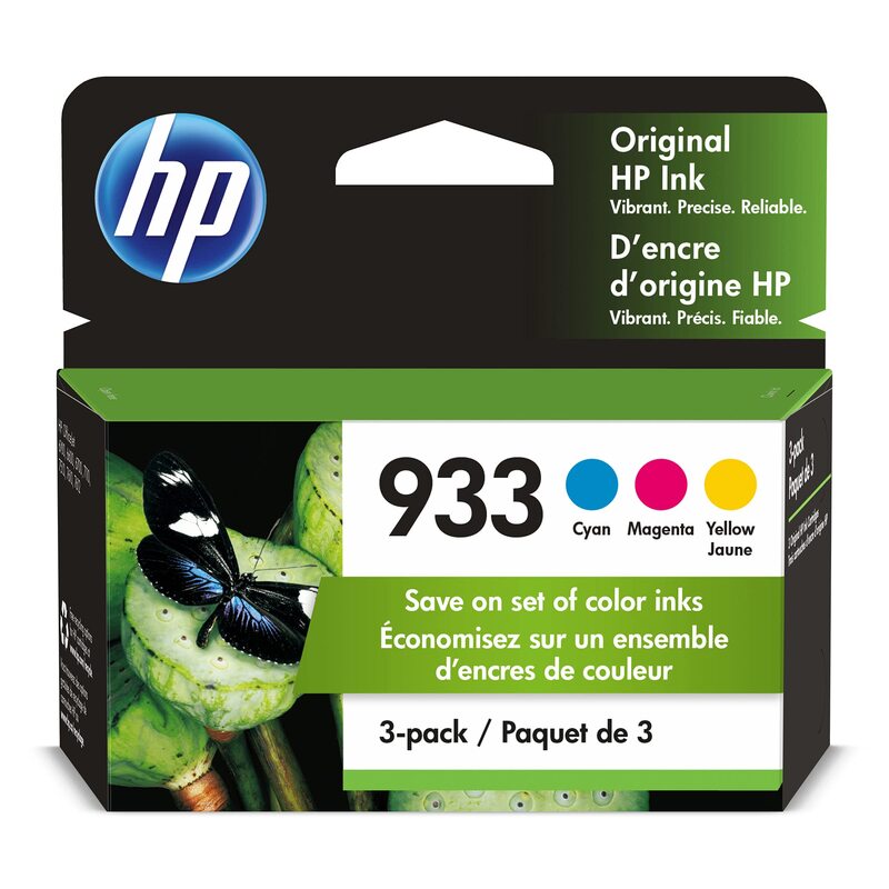 HP Tri Colour 933 Ink Cartridge Cyan/Yellow/Magenta