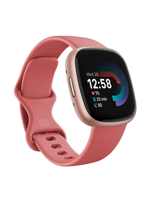 

Fitbit Versa 4, Health & Fitness Smartwatch with Built-in GPS and Up To 6+ Days Battery Life, 6-months Premium Membership Included, Pink Sand / Copper