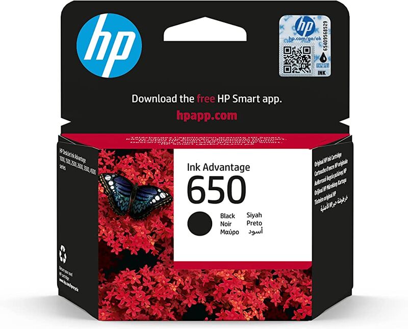 HP 650 Replacement Ink Advantage Cartridge Black