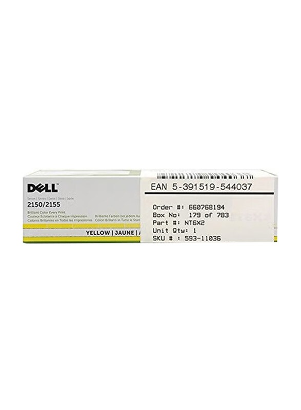 

Dell NT6X2 Yellow Ink Cartridge Toner