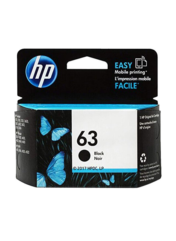 

HP 63 Black InkJet Printer Toner Cartridge