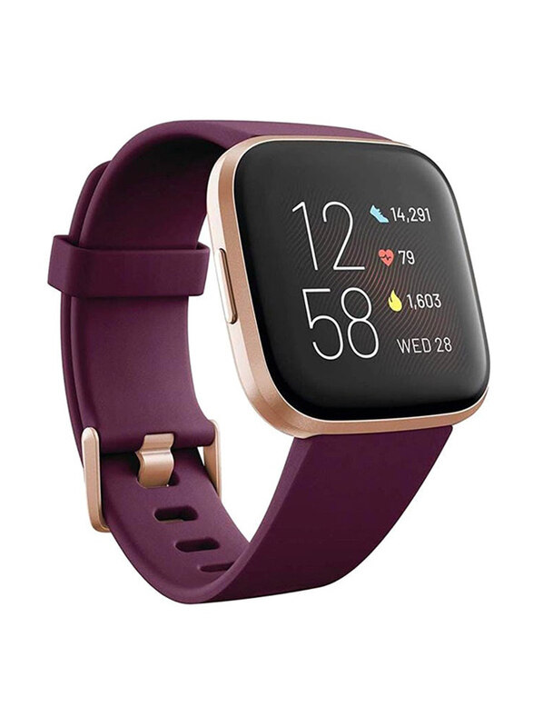 

Fitbit Versa 2 1.39-inch AMOLED Display Fitness Smartwatch, GPS, Copper Rose/Bordeaux