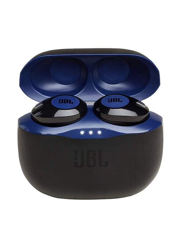 

JBL Tune 120 True Wireless / Bluetooth In-Ear Earphones with Charging Case, Blue/Black