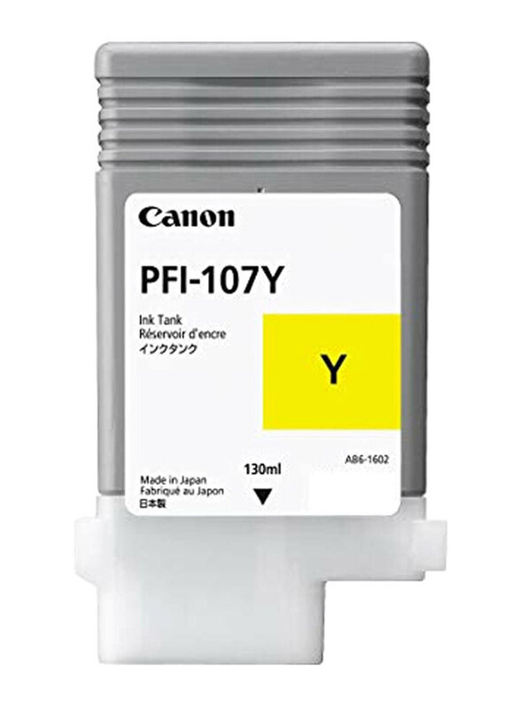 

Canon Pfi-107 Yellow Ink Toner Cartridge, 130ml