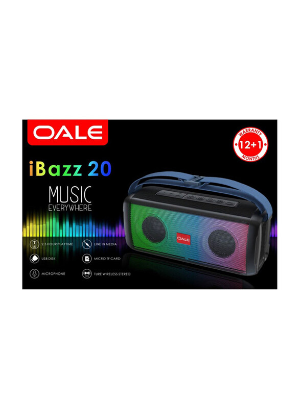 

Oale Portable Bluetooth Speaker Buzz 20, Black