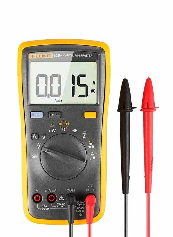 

Fluke F15b Digital Multimeter, Grey/Yellow