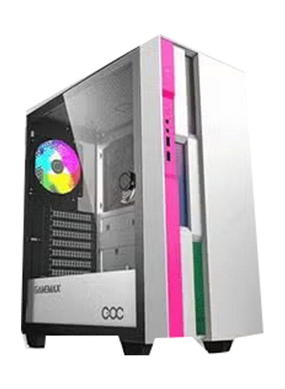 

Multiple Gamemax Brufen C3 Atx Case Case for PC, White/Pink