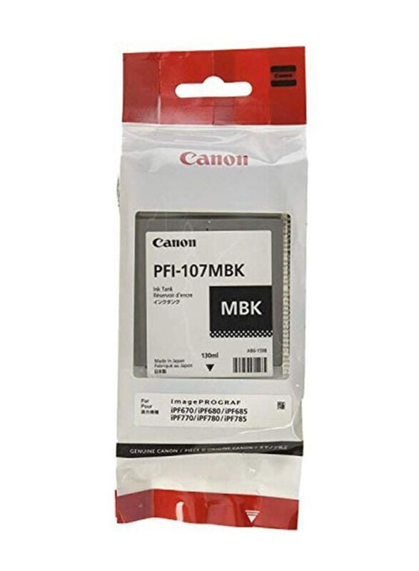 

Canon PFI-107MBK Black High Yield Ink Cartridge