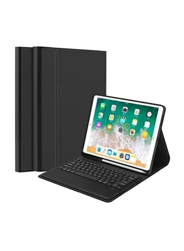 

Generic Wireless English Keyboard Case Cover for Apple iPad Pro 12.9 inch (2015-2017), Black