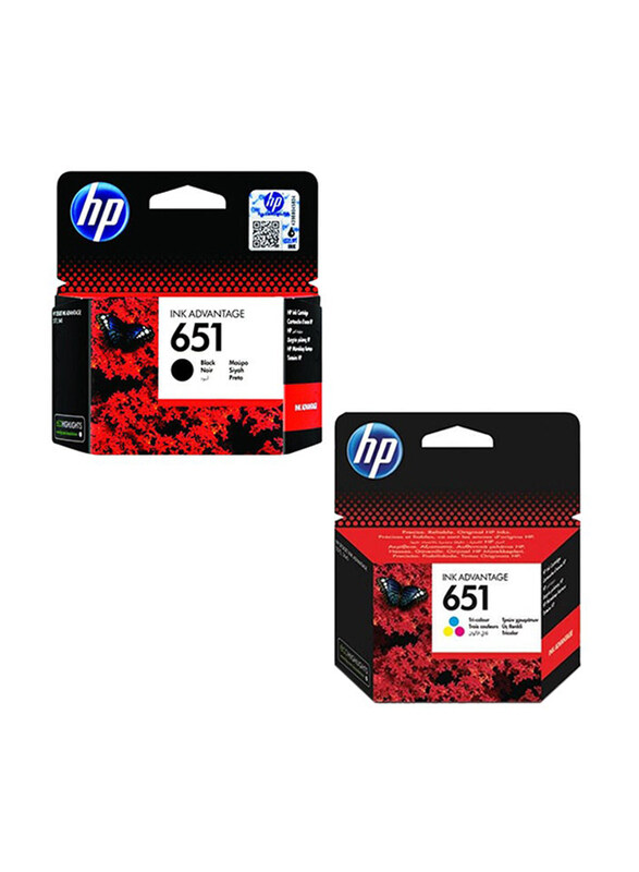 

HP 651 Black and Tri-Colour Inkjet Cartridge Set, 2 Piece