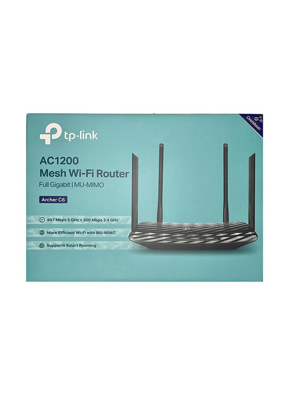 

TP-Link Wireless Dual Band Full Gigabit Router, AC1200, Black