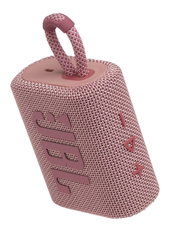 

JBL GO 3 Water Resistant Portable Bluetooth Speaker Pink