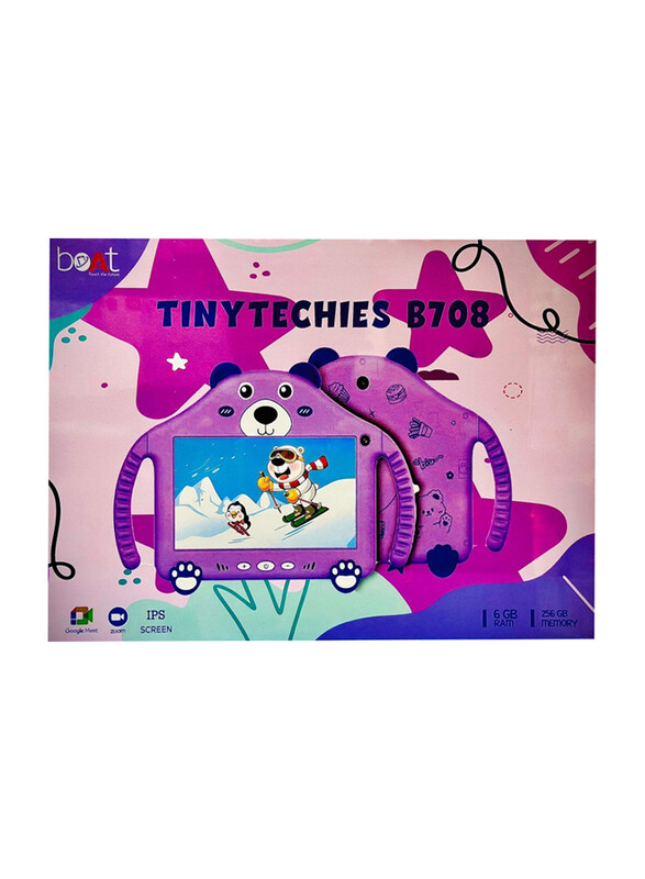 

Boat Tiny Techies B708 256GB Purple 8-inch Tablet, 6GB RAM, 5G