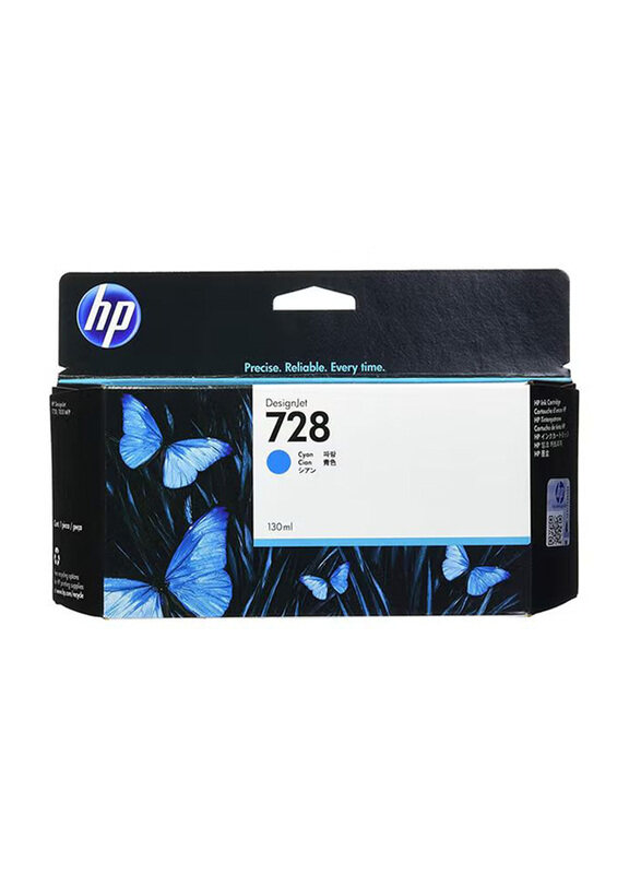 

HP 728 T830 Cyan Cartridge, 130ml