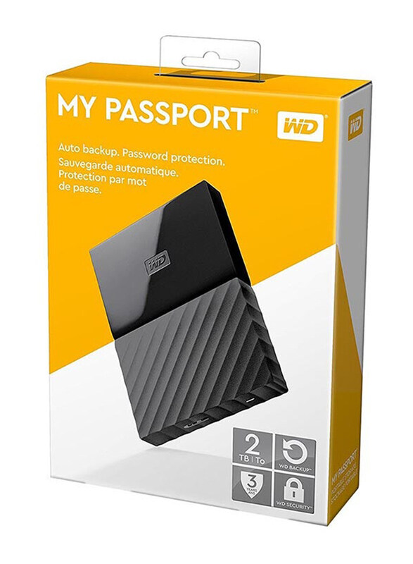 

Wd 1TB My Passport External Hard Disk Drive, Black