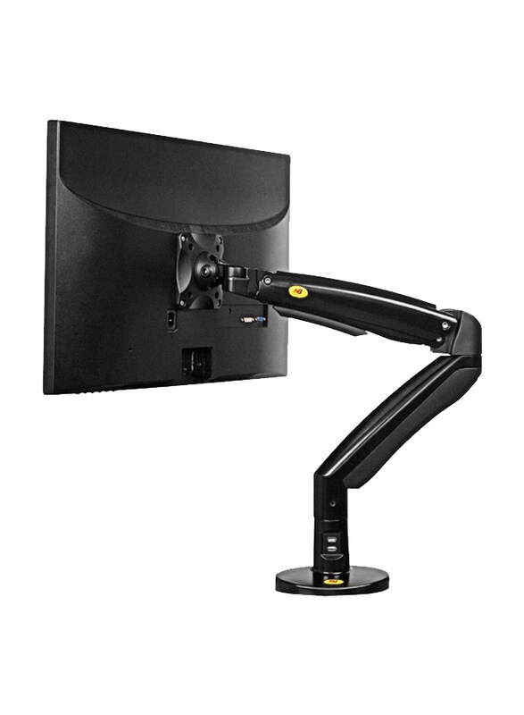 

Universal Computer Monitor Desk Mount Stand with Gas Spring Arm Adjustable Height Tilt Angle, TMWM-2556, Black