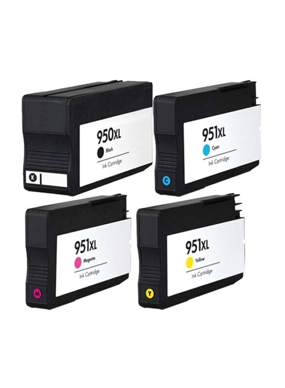 

HP 950XL/951XL Multicolour Inkjet Printer Cartridge Set, 4 Pieces