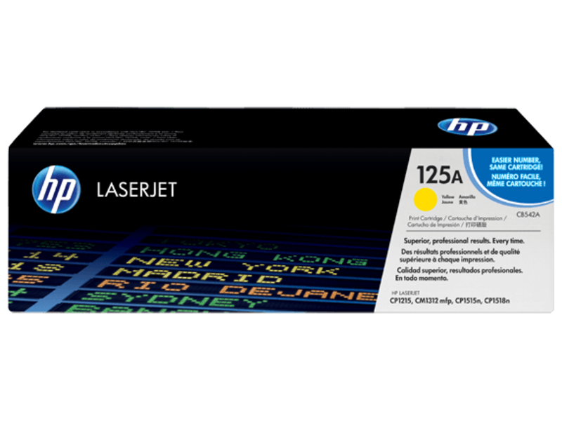 

HP 125A LaserJet Printer Toner Cartridge Yellow