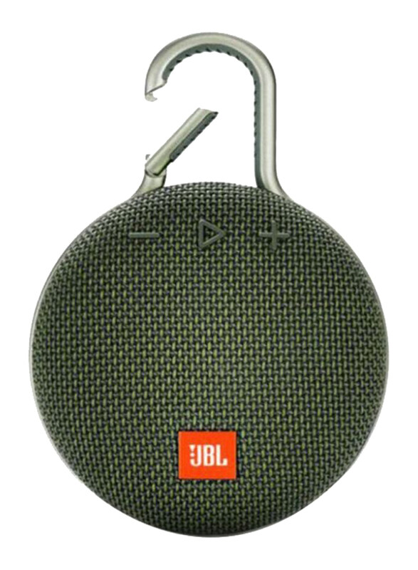 

JBL Clip3 Water Resistant Portable Bluetooth Speaker, Forest Green