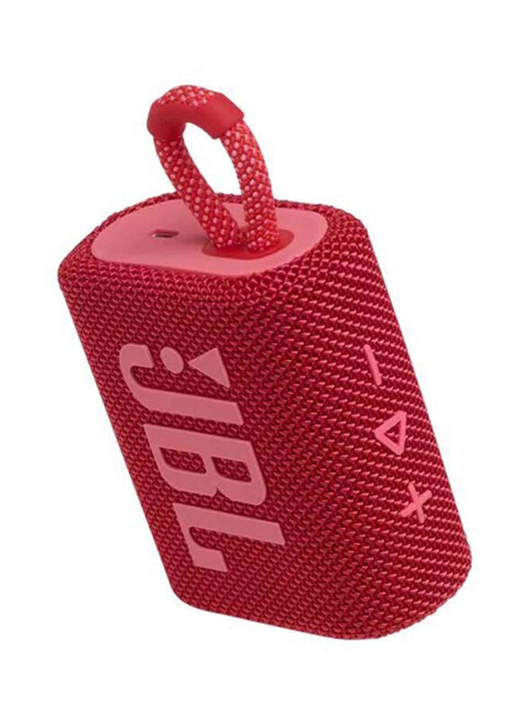 

JBL GO 3 Water Resistant Portable Bluetooth Speaker, Red