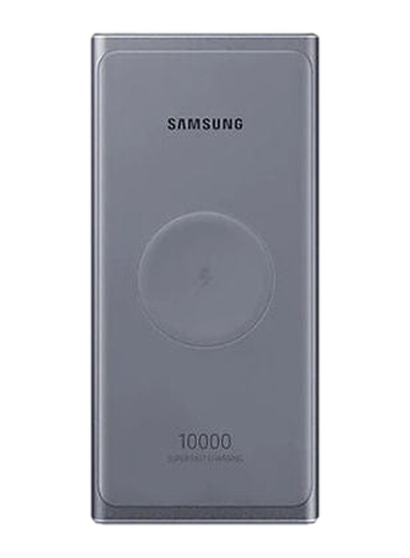 

Samsung 10000mAh 25W Wireless Fast Charging Power Bank with USB-C Cable, Dark Grey