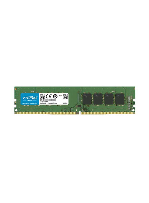 

Crucial RAM 8GB DDR4 3200MHz CL22 (2933MHz oder 2666MHz) Desktop Arbeitsspeicher, CT8G4DFRA32A, Green