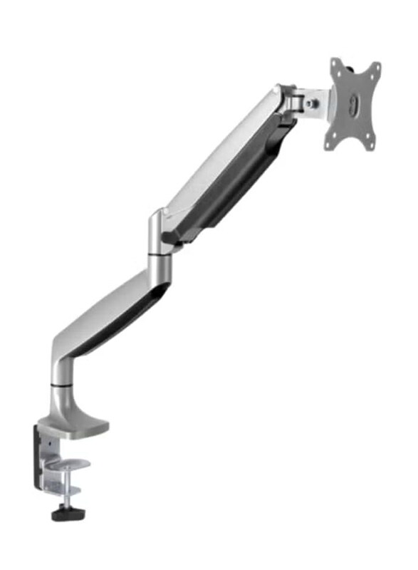 

Universal Skilltech Swivel Arm Monitor Tabletop Mount, Black/Silver
