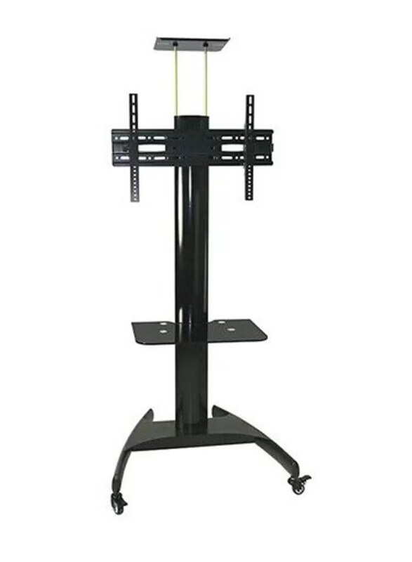 

Generic TV Floor Stand with DVD Rack & Camera Holder, Black