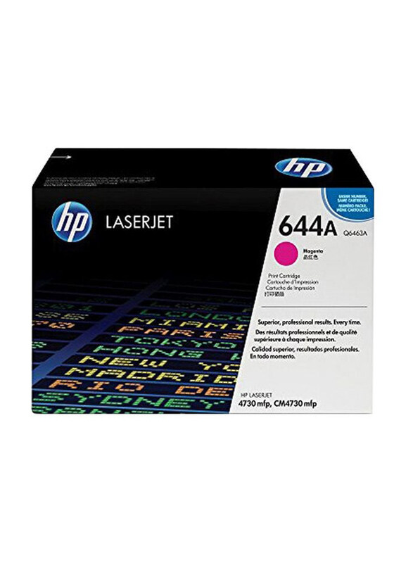 

HP 644A Magenta Toner Cartridge, Q6463A