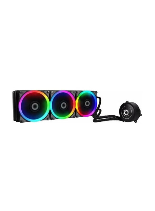 

Multiple Gamemax Iceberg 360 RGB Liquid CPU Cooler for PC, Black