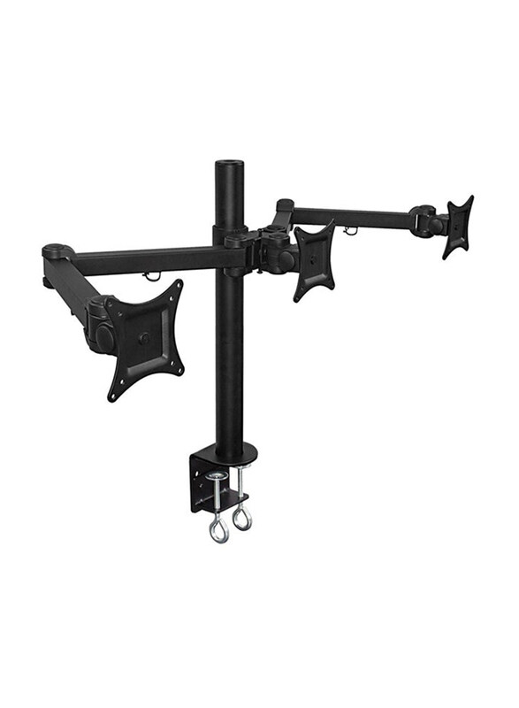 

Universal Triple Screen Lcd Computer Monitor Desk Mount, Black