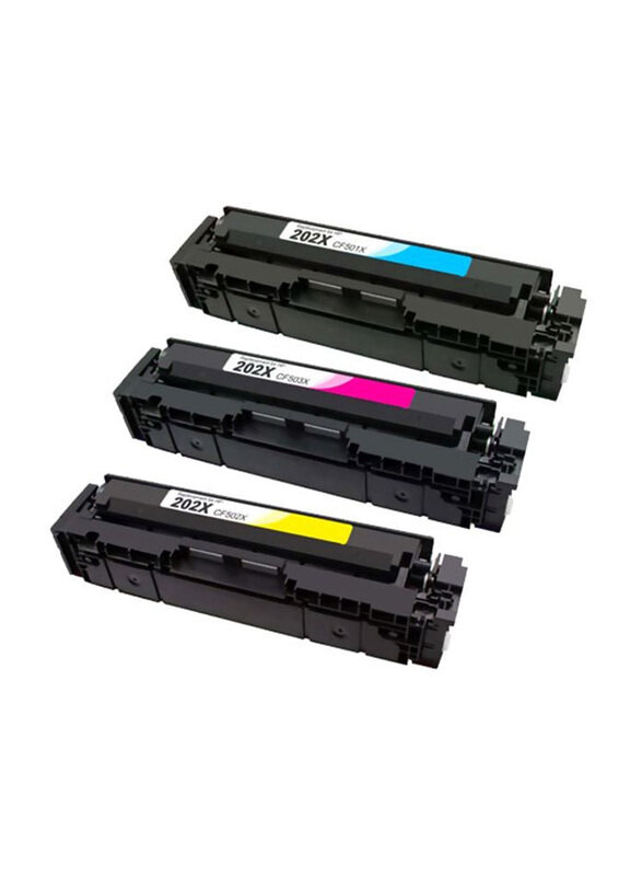 

HP 3-Piece 202X Cyan/Magenta/Yellow LaserJet Pro Toner Cartridge Set