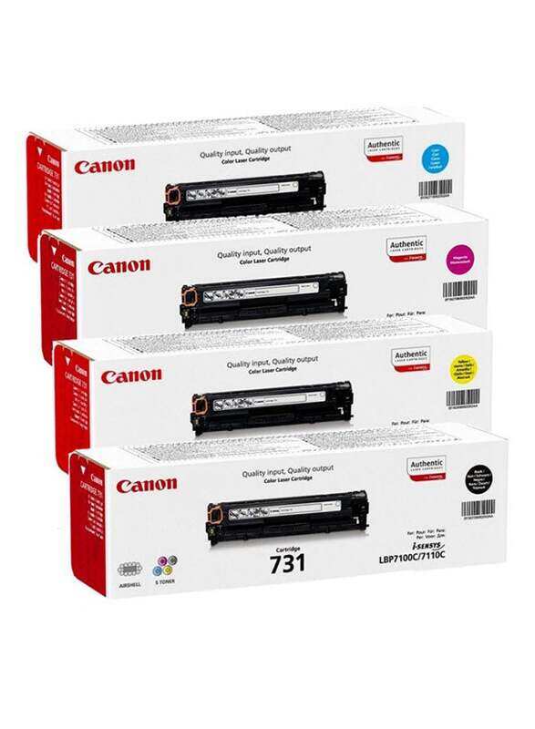 

Canon 731 Black and Tri-Colour Laser Ink Toner, 4 Pieces