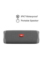 Jbl Flip 5 Portable Waterproof Speaker, FLIP5-GY, Grey