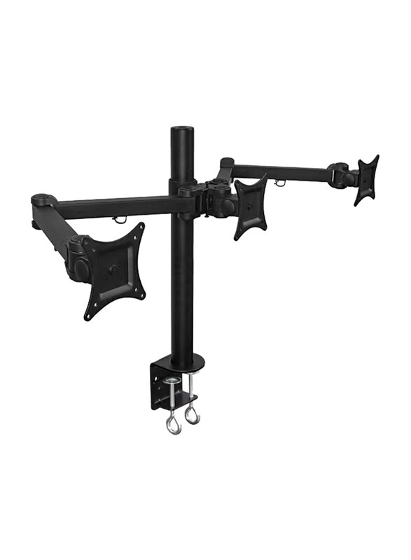 

Universal Triple Screen Monitor Desk Mount, Black