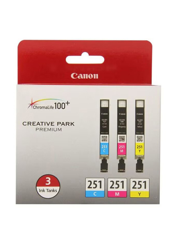 

Canon 251C Cyan/Magenta/Yellow Creative Park Ink Tank, 3-Piece