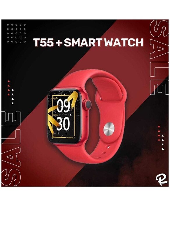 

Generic T55 Plus Smartwatch, Red